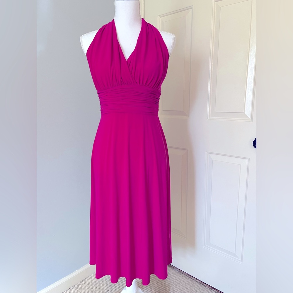 Evan Picone Pink Halter Dress